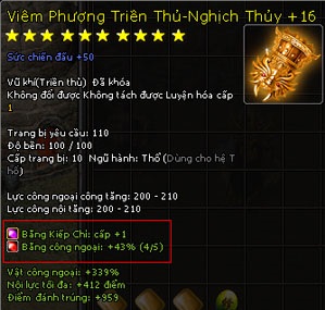 Khảm Nạm Trang Bị - Tăng Sức Mạnh Thuộc Tính Trang Bị